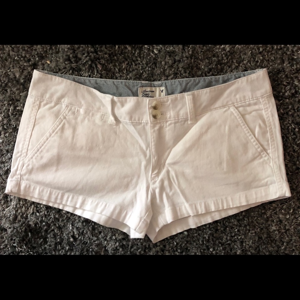 American Eagle white shorts.